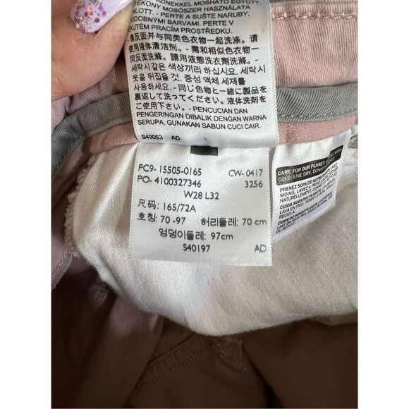 Levi's 505 Jeans Womens Size 28 Pale Pink Straight Leg Mid Rise Stretch Denim - Picture 7 of 11